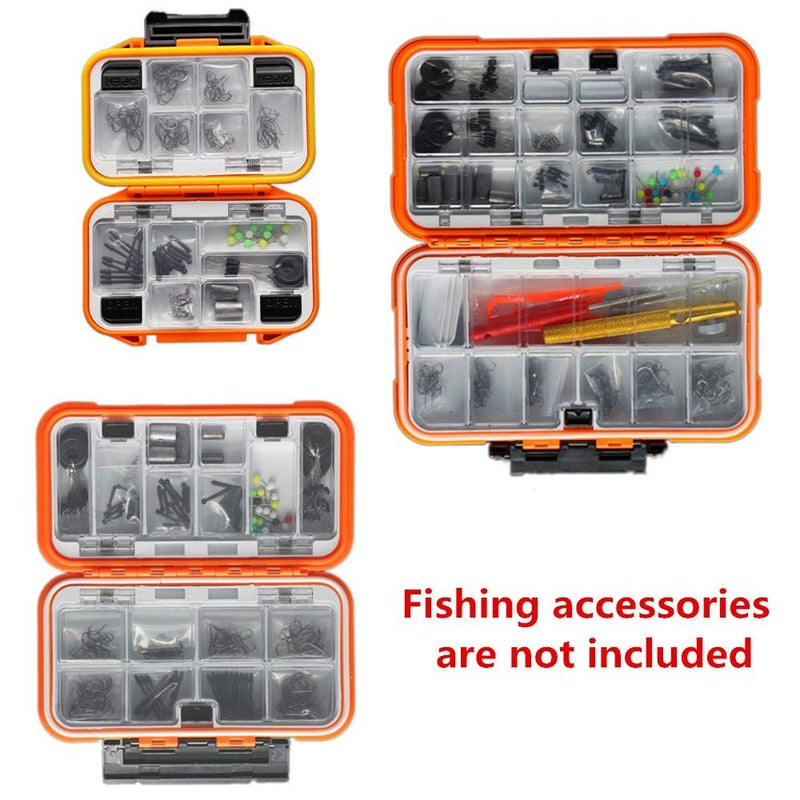 Milepetus Waterproof Fishing Lure Box Spoon Hooks Baits Storage Tackle Box Containers for Casting Fishing Fly Fishing,Large/Medium/Small Lure Case - Image 4